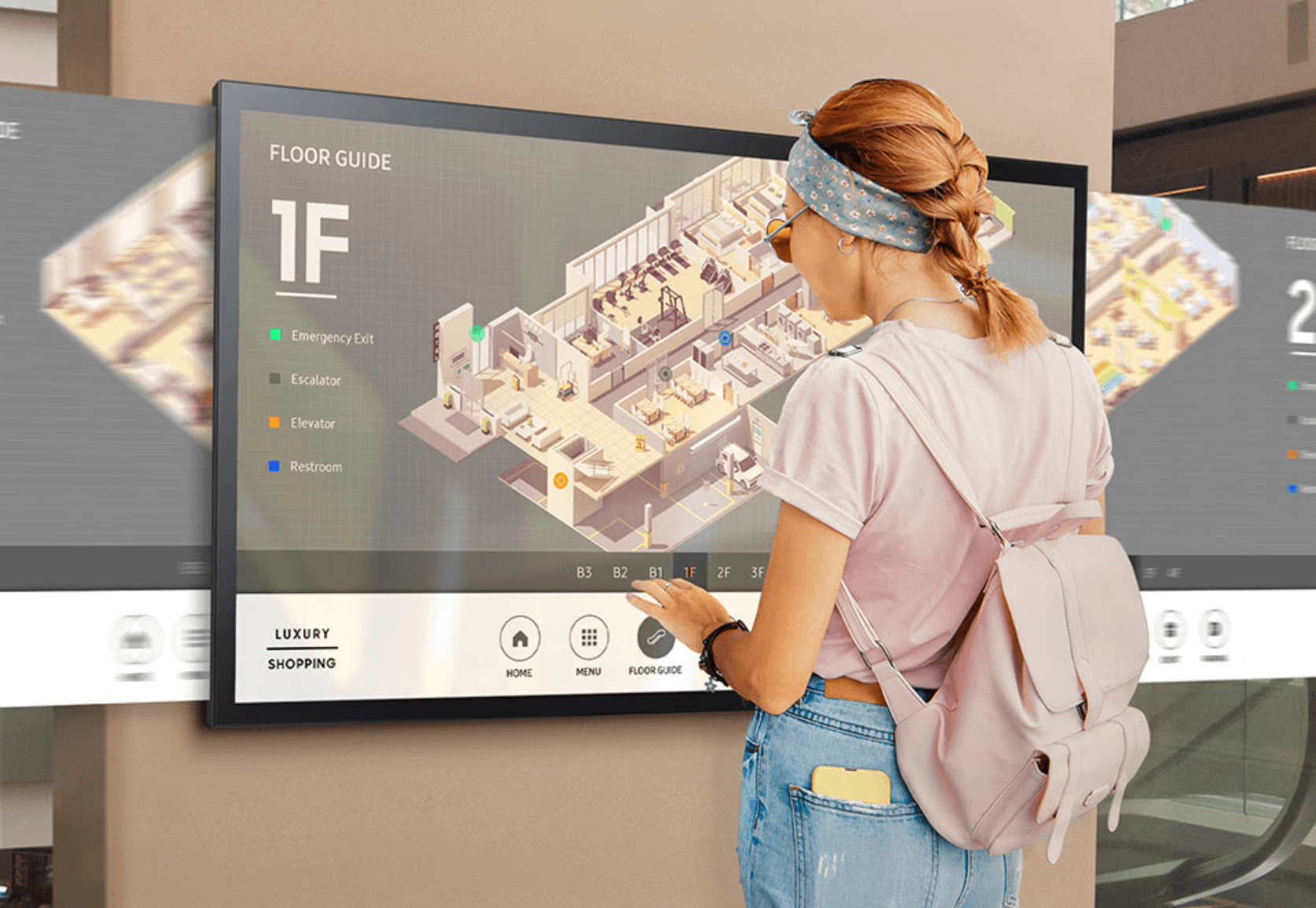 Samsung Interactive Displays QMB-T Rental 55"